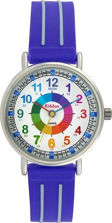 Actual product image Kiddus Time Teacher Blue (Analogue wristwatch, 33 mm)