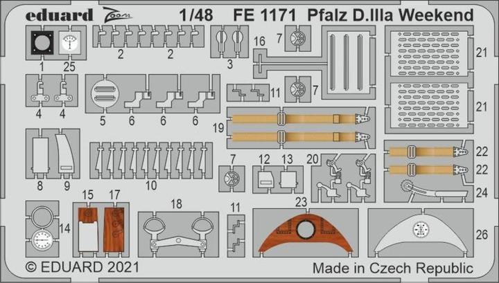 Produktbild Eduard Pfalz D.IIIa Weekend 1/48 for