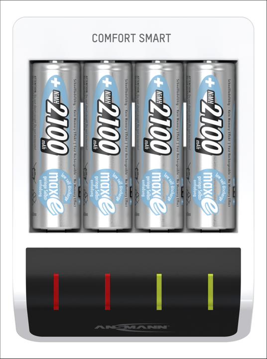 Immagine prodotto Ansmann Comfort (4 pz., AA, 2100 mAh, Batteria + Caricabatterie)