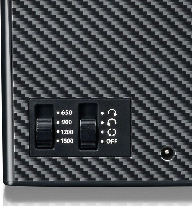 Produktbild Designhütte Uhrenbeweger Piccolo 2.0 (ohne Netzteil) - Carbon Lack