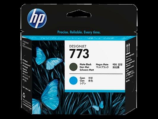Produktbild HP 773 - Schwarz, Cyan - Druckkopf - für DesignJet Z6600 (C, MBK)
