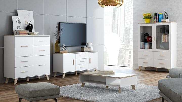Actual product image Cama LOTTA WIT120 living room cabinet showcase