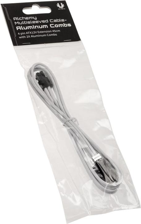 Actual product image BitFenix Alchemy 4-pin ATX12V extension cable, 45 cm, sleeved