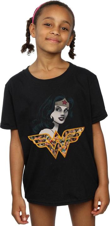 Image du produit - T-shirt WONDER WOMAN RETRO COLLAGE - Fille (140, 146)