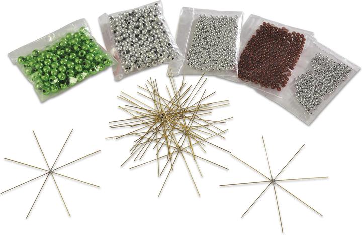 Produktbild Betzold Drahtsterne-Set, Silber-Braun-Grün