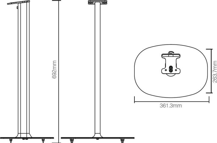 Produktbild Flexson Standfuss Sonos Era 300 (1 Stk., Ständer, Nicht beweglich)