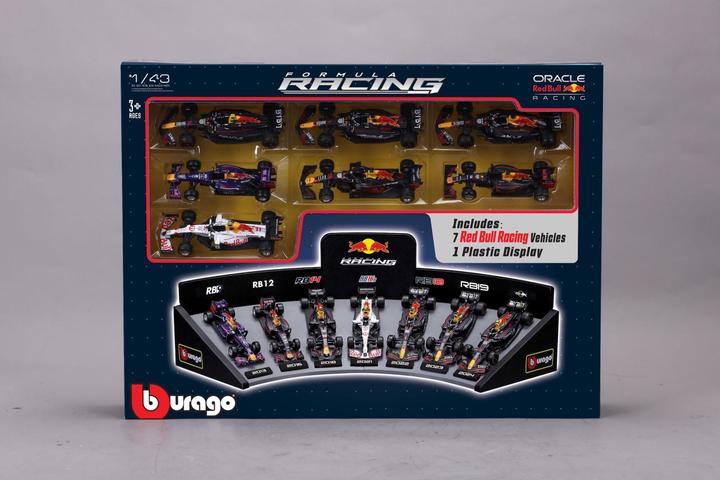 Image du produit Bburago F1 7er-Set Displaykurve Red Bull Racing 1/43