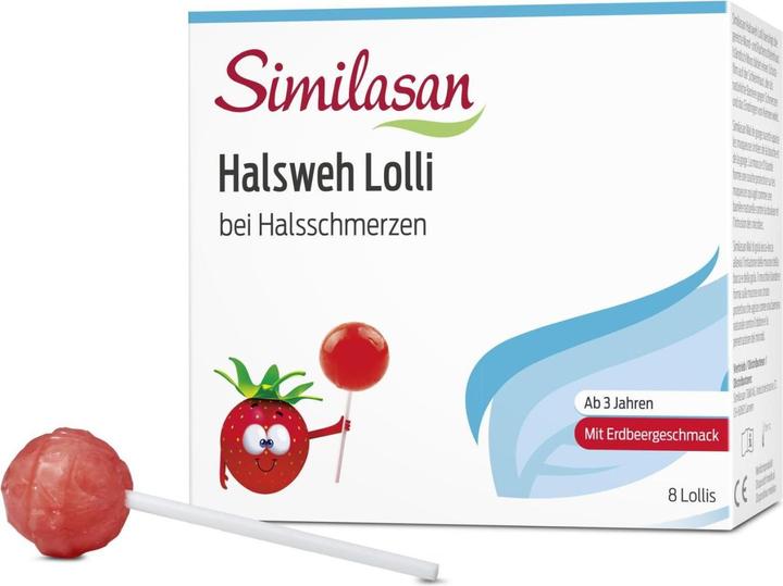 Actual product image Similasan Sore throat lollipop 8 pcs (8 Piece)
