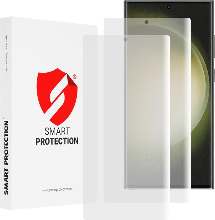 Actual product image Smart Protection - Premium Classic (2 pack) - Samsung Galaxy S23 Ultra - Clear (2 Piece, Samsung Galaxy S23 Ultra)