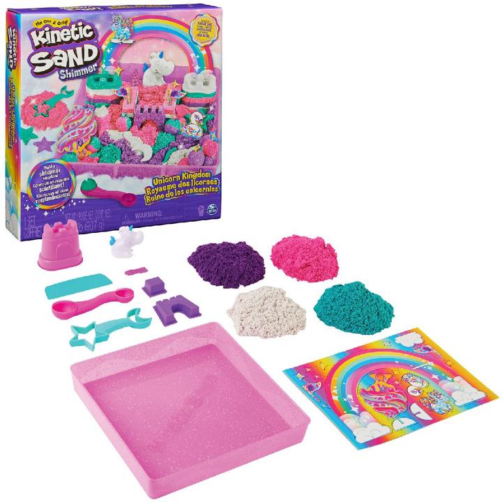 Actual product image Spin Master Kinetic Sand Unicorn Kingdom Playset