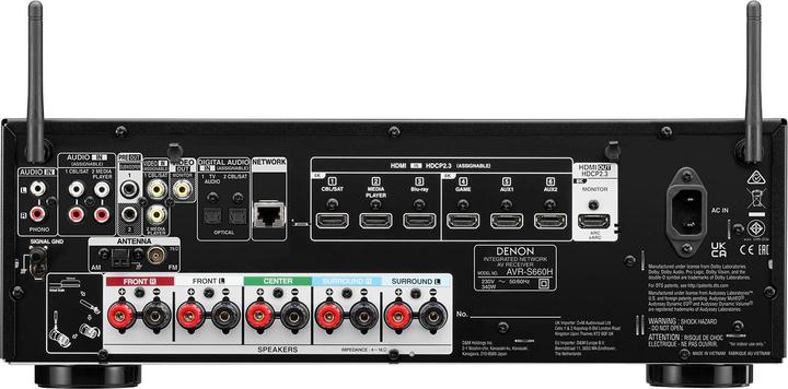 Actual product image Denon AVR-S660H (5.2 channels, AM, FM)