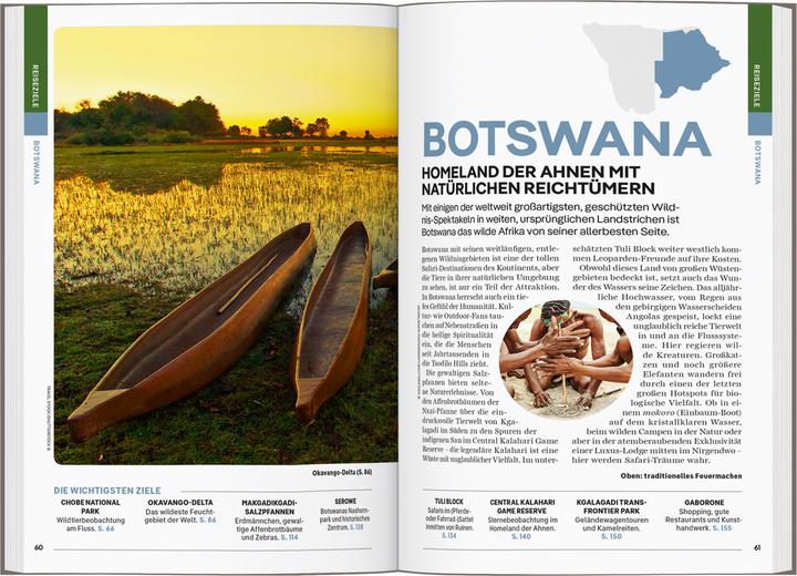 Produktbild Reiseführer Namibia & Botswana (Deutsch, Sarh Kingdom, Narina Exelby, Mary Fitzpatrick, 2024)