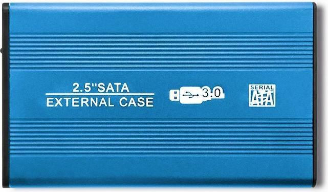 Produktbild Qoltec External Hard Drive Case HDD/SSD 2.5" SATA3 USB 3.0 Mėlyna (0.42 m, USB)
