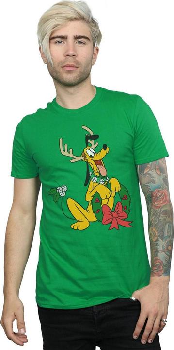 Immagine prodotto Disney Pluto Christmas Reindeer Maglietta Uomo (L)