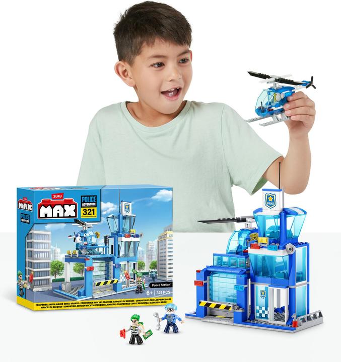 Actual product image Zuru Max City police station 321-parts