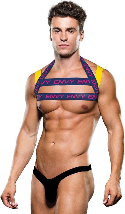 Image du produit Envy Logo Harness - Blue/Yellow - M/L (32"-36" Waist) - Harnais confortable à lanières (M/L)