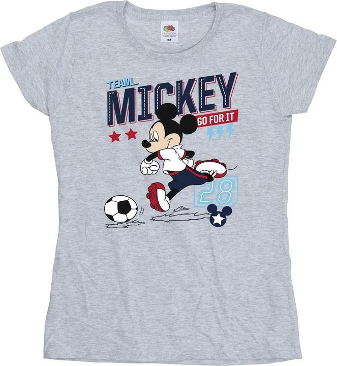 Immagine prodotto Disney Mickey Mouse Team Mickey Football Maglietta Donna (L)