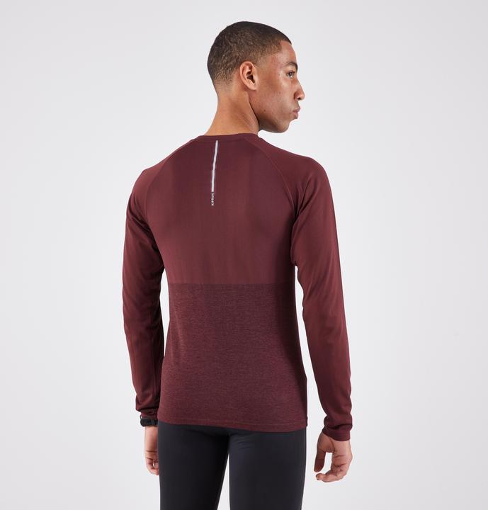 Immagine prodotto Kiprun Maglietta da corsa a maniche lunghe senza cuciture da uomo - Run 500 rosso bordeaux (L)