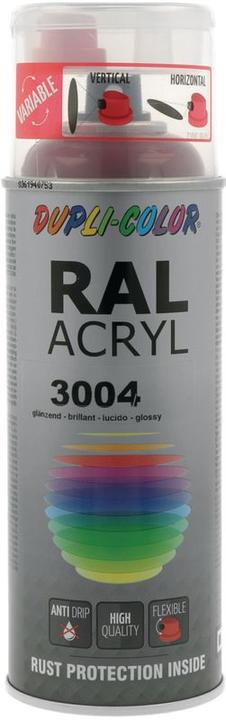 Produktbild Dupli-Color Acryllack glänzend RAL 3004 purpurrot (Purpurrot, 0.40 l)