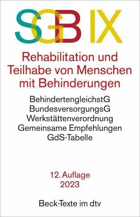Produktbild SGB IX Rehabilitation und Teilhabe von Menschen mit Behinderungen (Deutsch, Harry Fuchs, 2023)