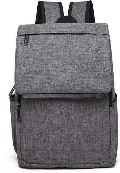 Produktbild JTI Moderner Rucksack aus Canvas mit Deckel - Grau
