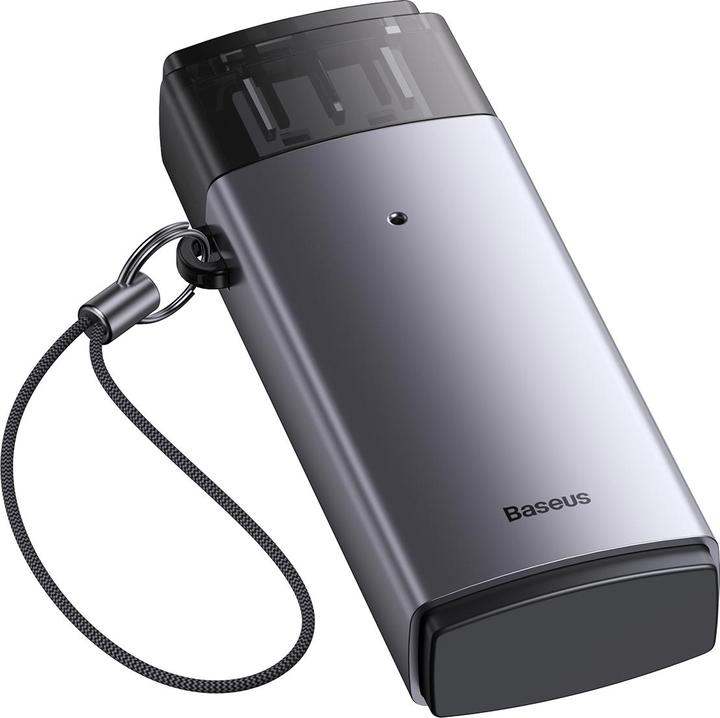 Image du produit Baseus Lite Series Lecteur de cartes USB-A vers SD/TF Gris (USB 3.0)
