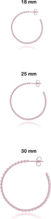 Produktbild Leyda Creolen gepunktet (Silber 925 1 Mikron Rosé Vergoldet 18 K)