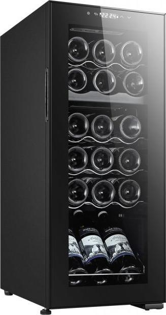 Produktbild Melchioni Vermentino 18 C Dual Weinkeller mit Kompressor Kostenlose Installation Schwarz 18 Flaschen