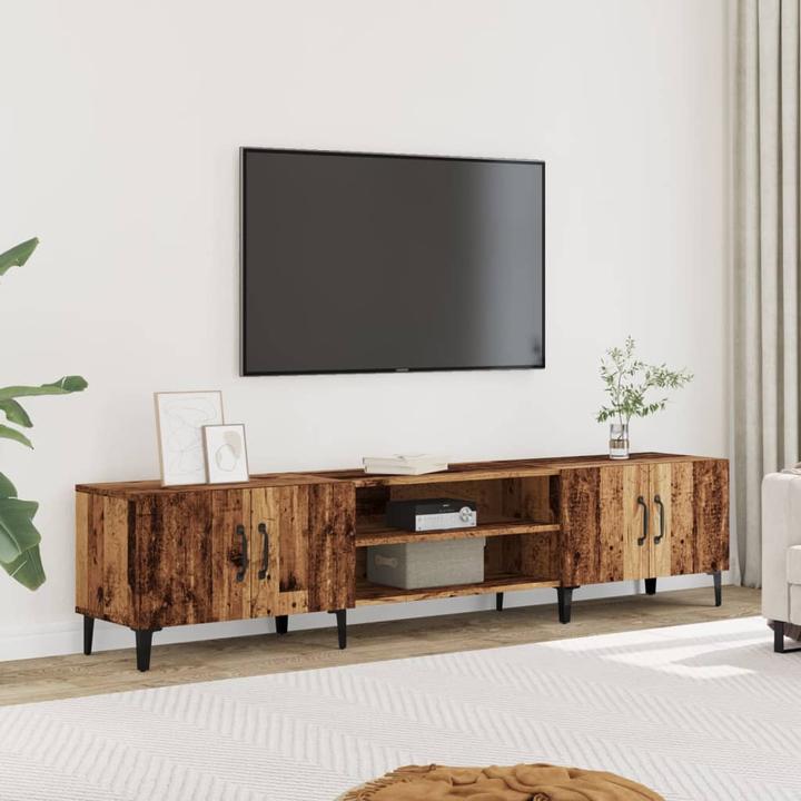 Immagine prodotto VidaXL TV Schrank Tisch Lowboard Fernsehschrank Fernsehtisch Altholz-Optik (180 x 31,5 x 40 cm)