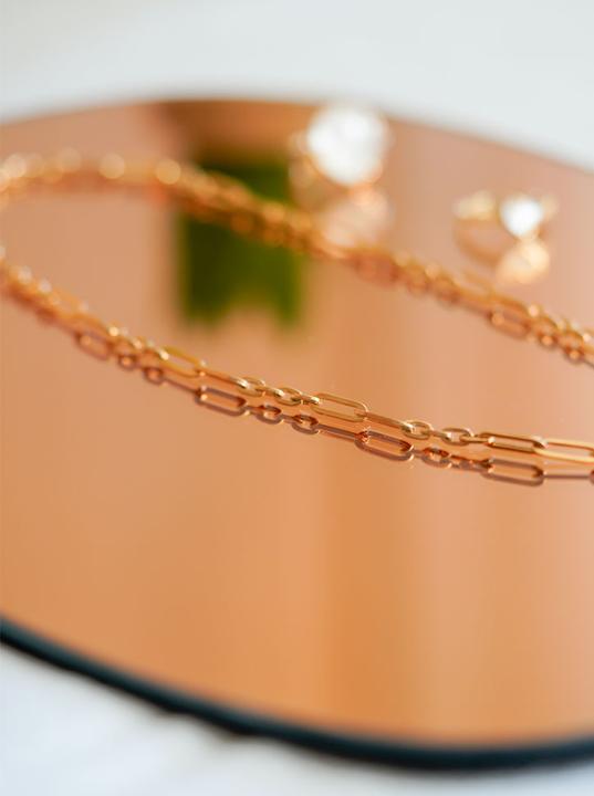 Produktbild Natsumi Schmuck Halskette Gelbgold 9K/375 Figaro-Anker 5+1, 45cm (750/18 K Gelbgold)