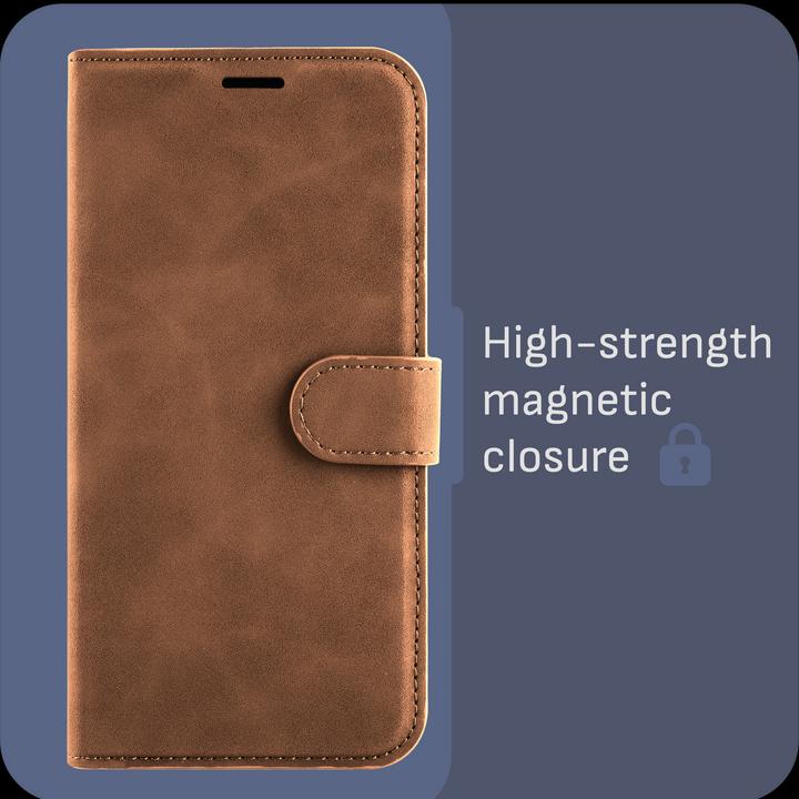 Produktbild Cazy Premium-Geldbörsen-Etui für iPhone SE 2022, Magnetisches Geldbörsen-Etui, Kartenfächer, Ständer - (Apple iPhone SE (3rd Gen))
