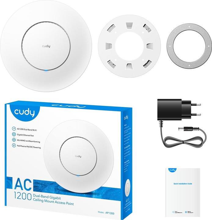 Image du produit Cudy AP1300 Point d'accès Gigabit AC1200 (867 Mbit/s)
