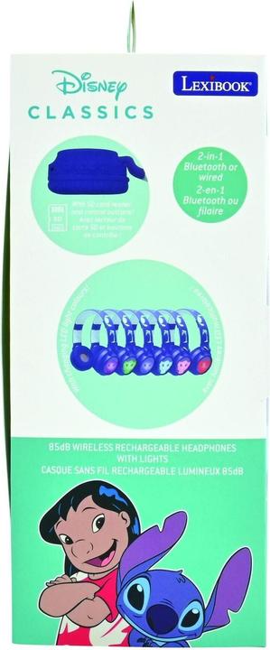 Image du produit Lexibook Casque rechargeable Stitch avec lumières (HPBT015D)