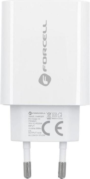Forcell TFK-TC-20WPD 1x USB-C 3A Ladegerät (5903396072451) (20 W)