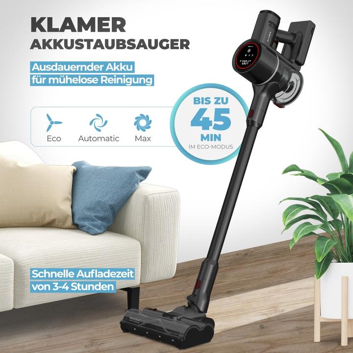 Immagine prodotto KLAMER Aspirapolvere senza fili, aspirapolvere senza fili da 500 Watt, aspirapolvere portatile flessibile