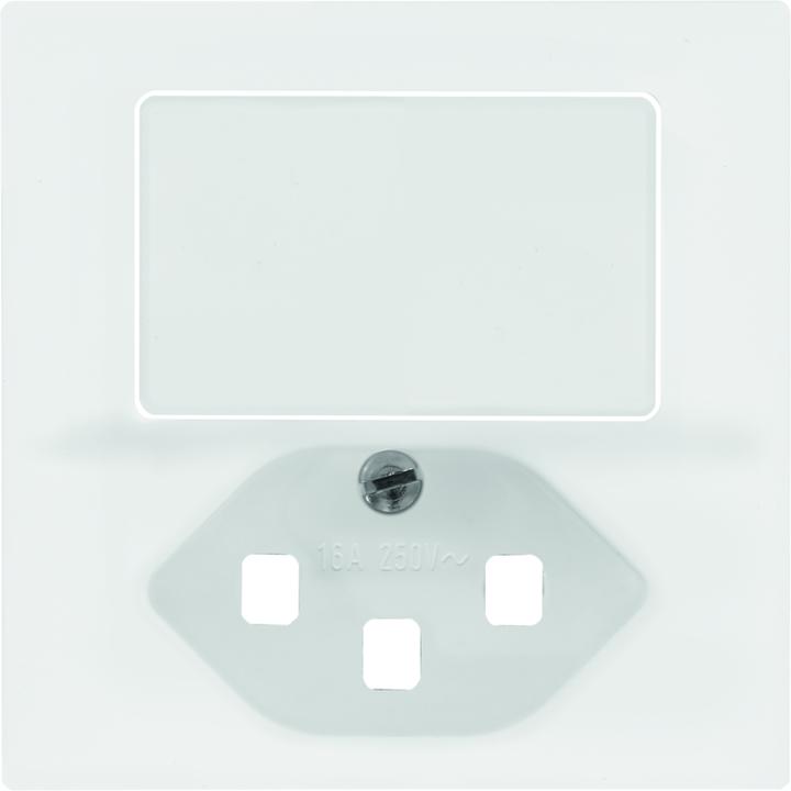 Image du produit Feller Set de recouvrement pour petite combinaison T23, bouton-poussoir, éclairage latéral blanc