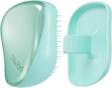 Actual product image Tangle Teezer Compact Styler Hairbrush Teal Matte Chrome