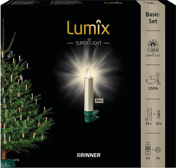 Actual product image Krinner LED Christmas tree candle Superlight Starter Set (12 x)