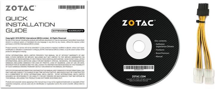 Actual product image Zotac GeForce GTX 1080 Founders Edition (8 GB)