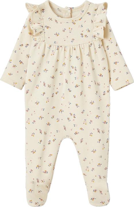 Produktbild Vertbaudet Baby Strampler mit Rüschen & Blumen, Öffnung hinten Oeko-Tex (62)