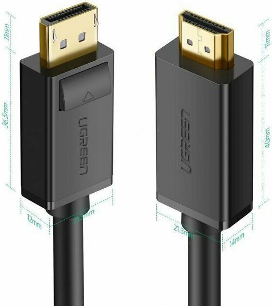 Immagine prodotto Ugreen Display Port – HDMI (3 m, DisplayPort, HDMI)