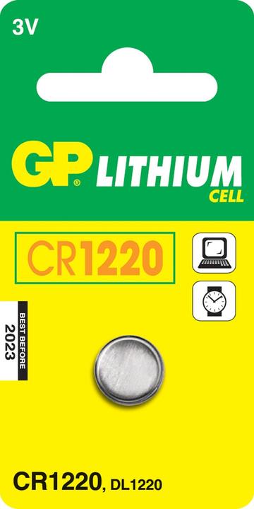Actual product image GP Batteries Cr1220 (1 pcs., CR1220, 36 mAh)