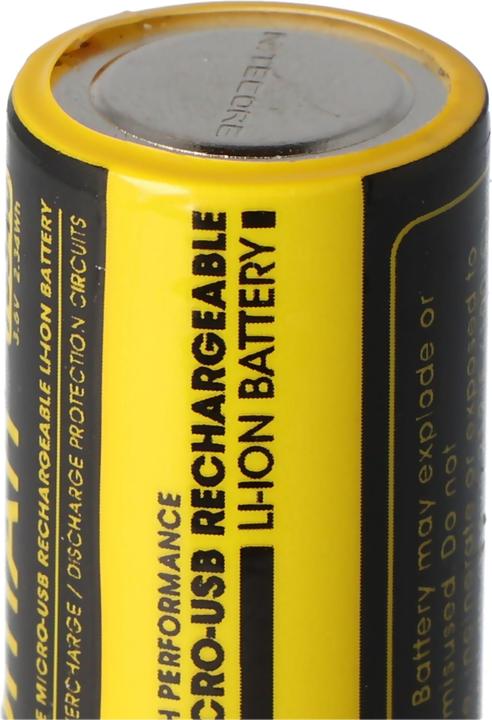 Image du produit Nitecore Li-Ion Akku Typ 16340 - 650mAH - NL1665R