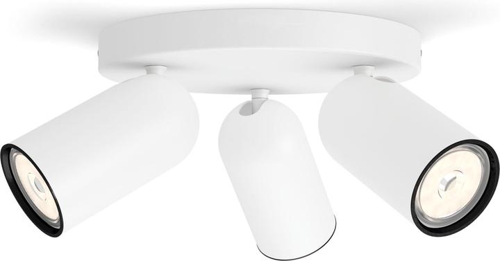 Actual product image Philips Pongee opbouwspot - 3-lichts - wit (GU10)