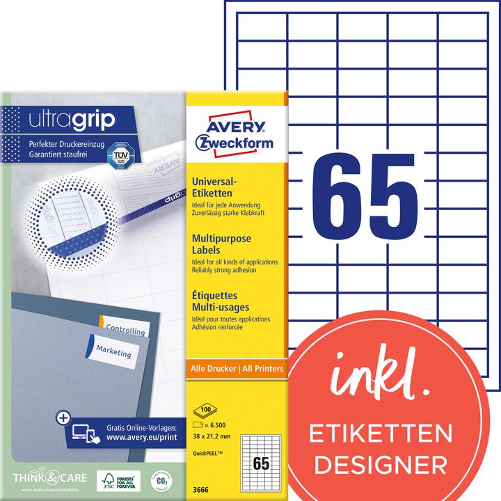Produktbild Avery Universal-Etiketten