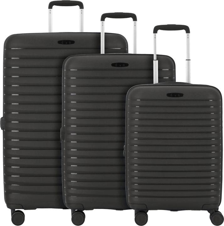 Actual product image D&N Travel Line 4500 4-wheel suitcase set 3-piece with stretch fold (205 l, XL (from 140l))