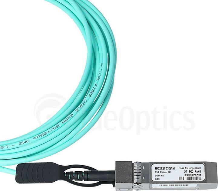 Actual product image BlueOptics Cisco SFP-25G-AOC7M compatible AOC SFP28 BO272703Q7M