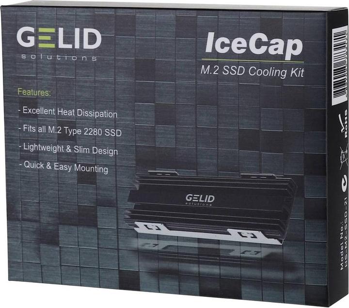Produktbild Gelid HS-M2-SSD-21 IceCap M.2 SSD Cooling Kit Festplatten-Kühler