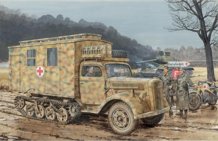 Actual product image 1:35 Sd.Kfz.3 Mule Ambulance