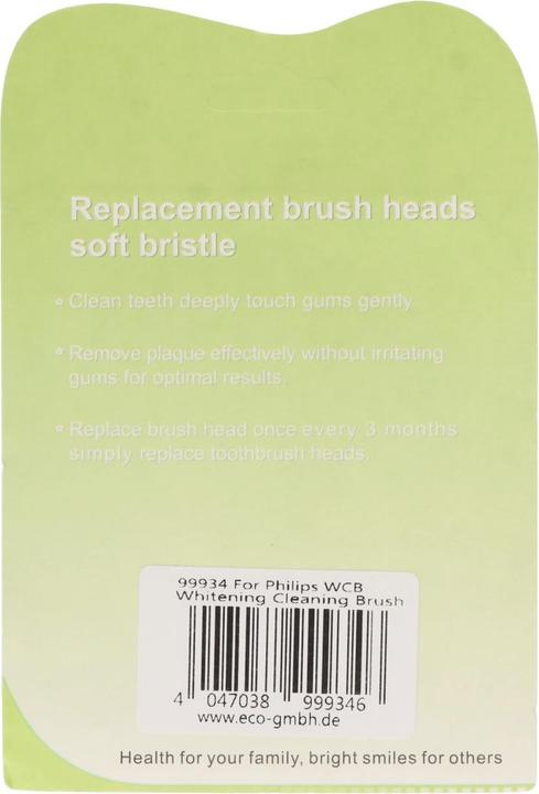 Produktbild AccuCell Zahnbürstenkopf Whitening Cleaning Brush für elektrische Zahnbürsten von Philips, 4 Stück (4 x)